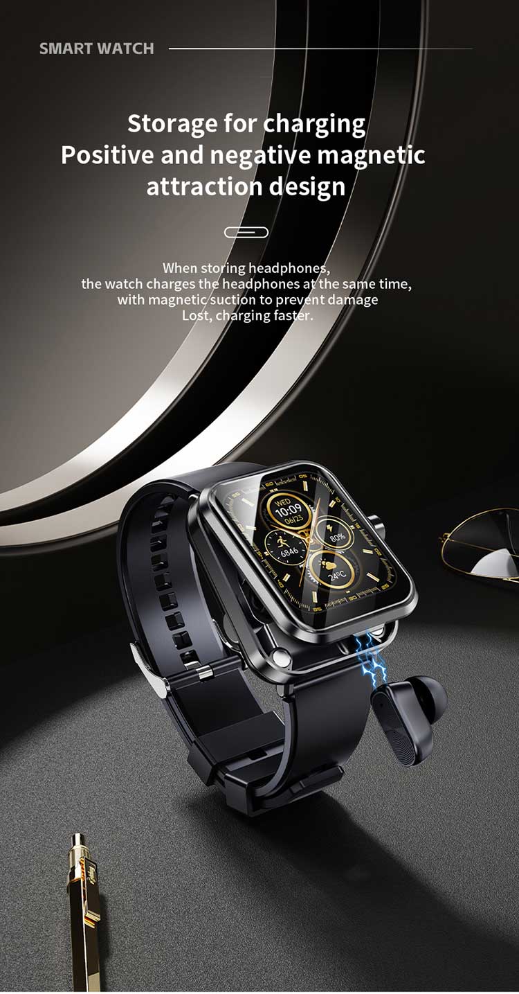 S6 smart watch ,S6 watch with earbuds ,S6 smartwatch with earbuds ,TWS Smart Watch ,S6 smart watch with earphone ,S6 earphone smart watch ,S6 smart watch earbuds 2 in 1 ,S6 smartwatch with headphones